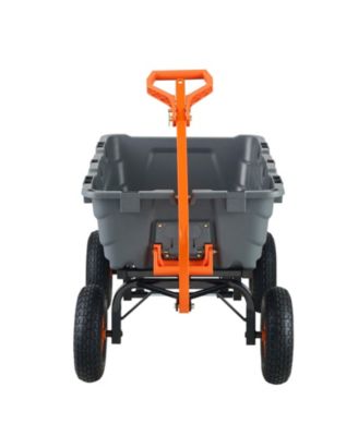 SUGFIT Heavy-Duty Dump Cart with 1500 lbs Capacity & Large Wheels