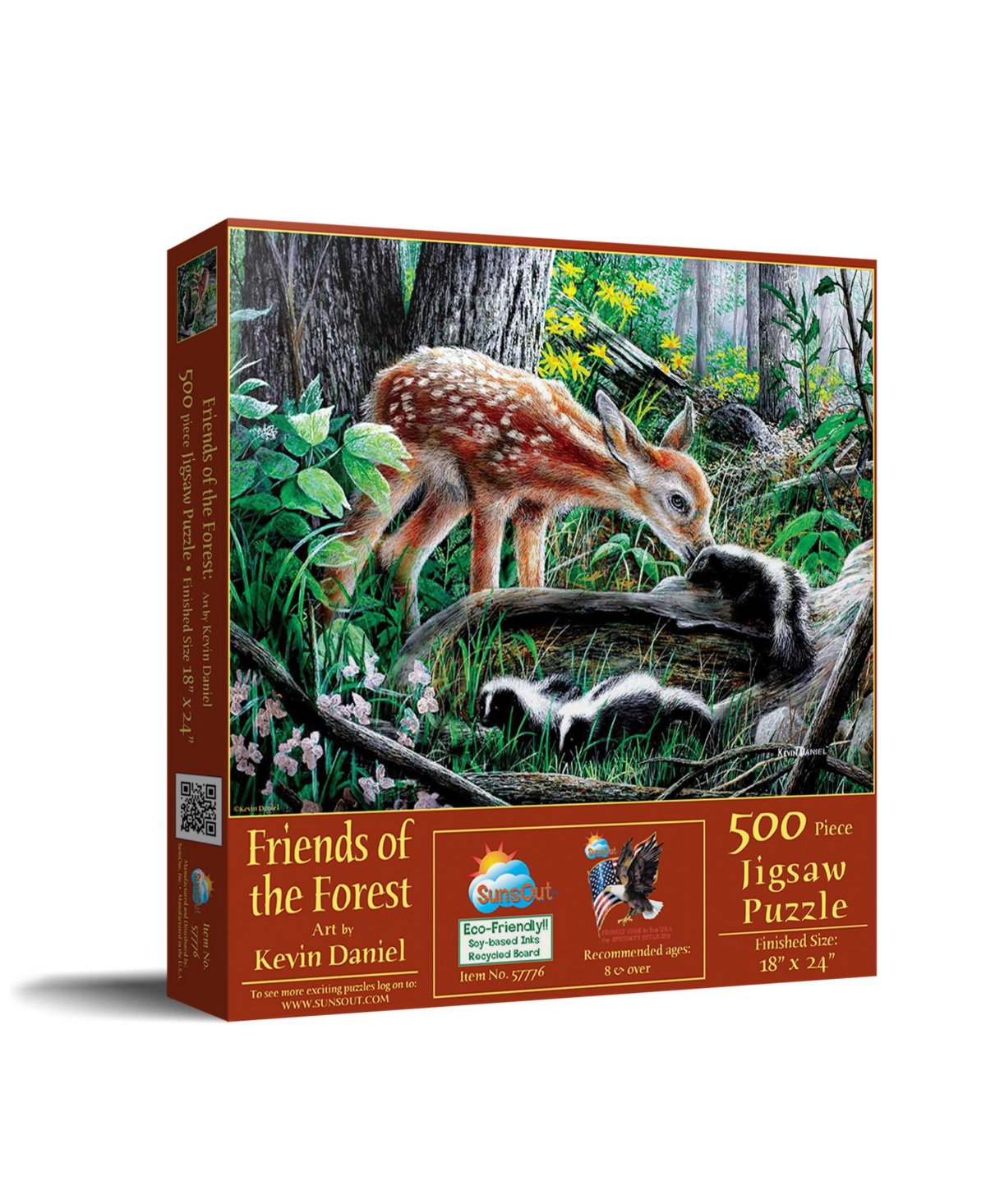 SunsOut Friends of the Forest 500 piece Jigsaw Puzzle for Adults