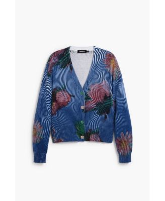 Women's Floral cardigan sweater