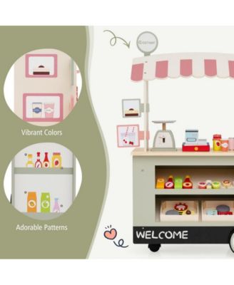 Kids Toy Cart Playset with POS Machine and Scale