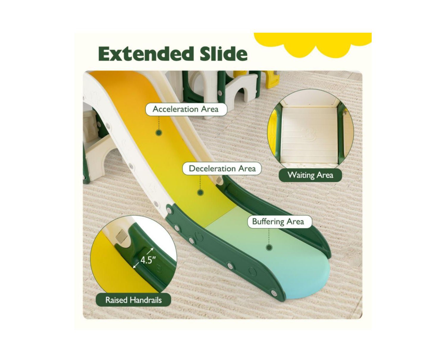 Toddler 10-in-1 Slide and Climber Playset