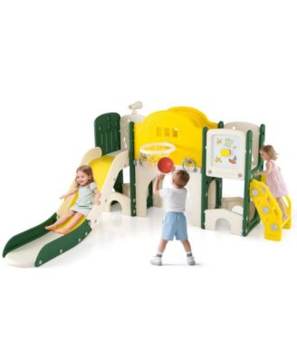 10 in 1 Toddler Slide and Climber Indoor Playset