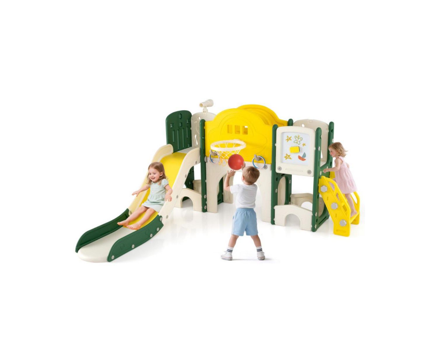 Toddler 10-in-1 Slide and Climber Playset