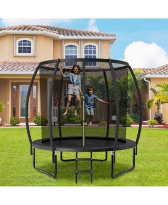  8 Foot ASTM Certified Recreational Trampoline with Ladder
