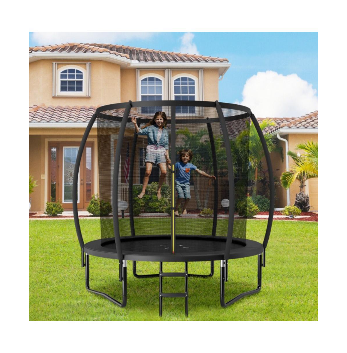 Hongge 8 Foot Astm Certified Recreational Trampoline with Ladder