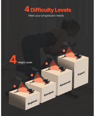 Ab Workout Machine, Foldable Core Trainer with Adjustable Resistance for Home Exercise, 440 lb Capacity