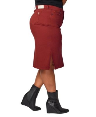 Women's Midi Skirt with Side Vents