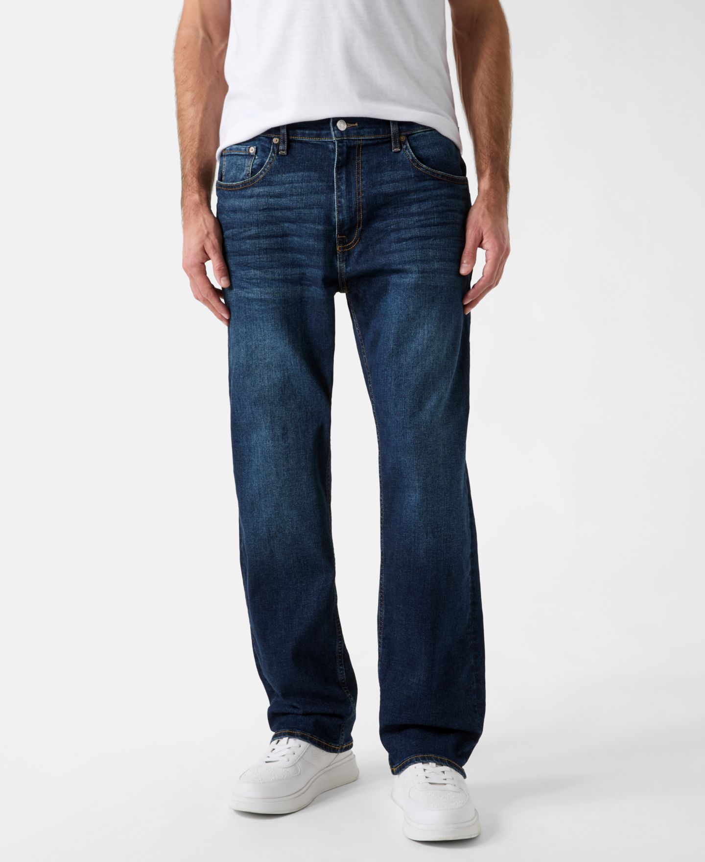 Мужские джинсы GUESS Damon Relaxed Jean, цвет: Синий — фото 1
