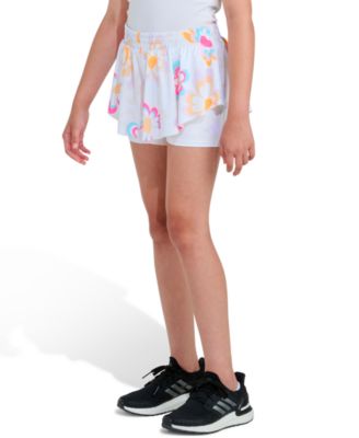 Girls' 8-16 Elastic Waistband Printed Flowy Shorts