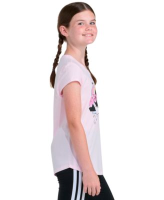 Girls' 8-16 Cap-Sleeve Crewneck T-Shirt