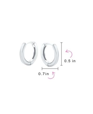 Set of 2 Classic Thin Hoop Huggie Earrings Silver Gold Plated Sterling Silver