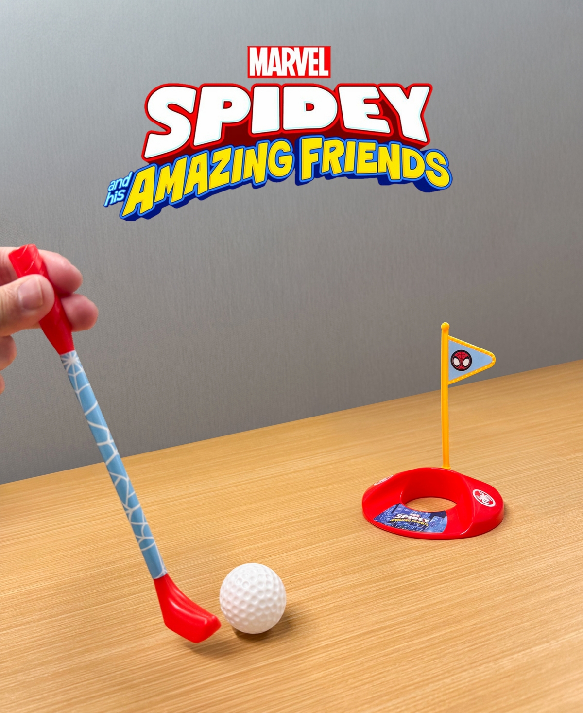 World Tech Toys Spidey And His Amazing Friends Mini Tabletop Golf Set