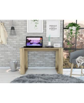 Lacey Rectangle Computer Desk Smokey Oak