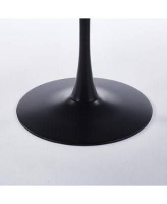 42" Mid-Century Modern Tulip Dining Table with Metal Base