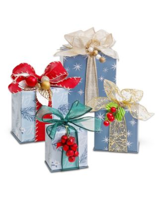 Holiday Winter Wonderland Gift Tower, 7 Piece Set