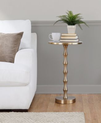 26.75" Metal Bora Contemporary Accent Table