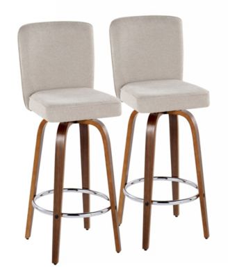 Fabric Henry Contemporary Fixed-Height Counter Stool, Set of 2