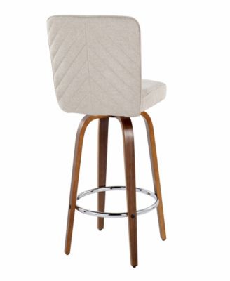 Fabric Henry Contemporary Fixed-Height Counter Stool, Set of 2