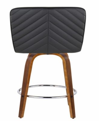 Fabric Henry Contemporary Fixed-Height Counter Stool, Set of 2