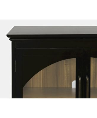 Archdale 33" Gothic Arch Transitional Accent Storage Cabinet with Glass Doors