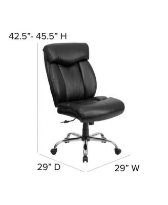 400 lb. Big & Tall High Back Full Headrest Ergonomic Office Chair w/ Chrome Base