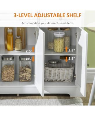 Modern Sideboard Buffet Cabinet with Storage Cupboards and Drawers