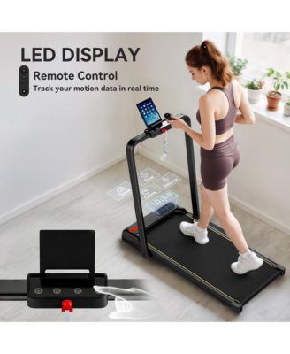 Walking Pad Treadmill, Foldable Under Desk Treadmill with Incline