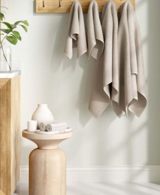 Cotton and Linen-Texture Border 6 Piece Towel Set
