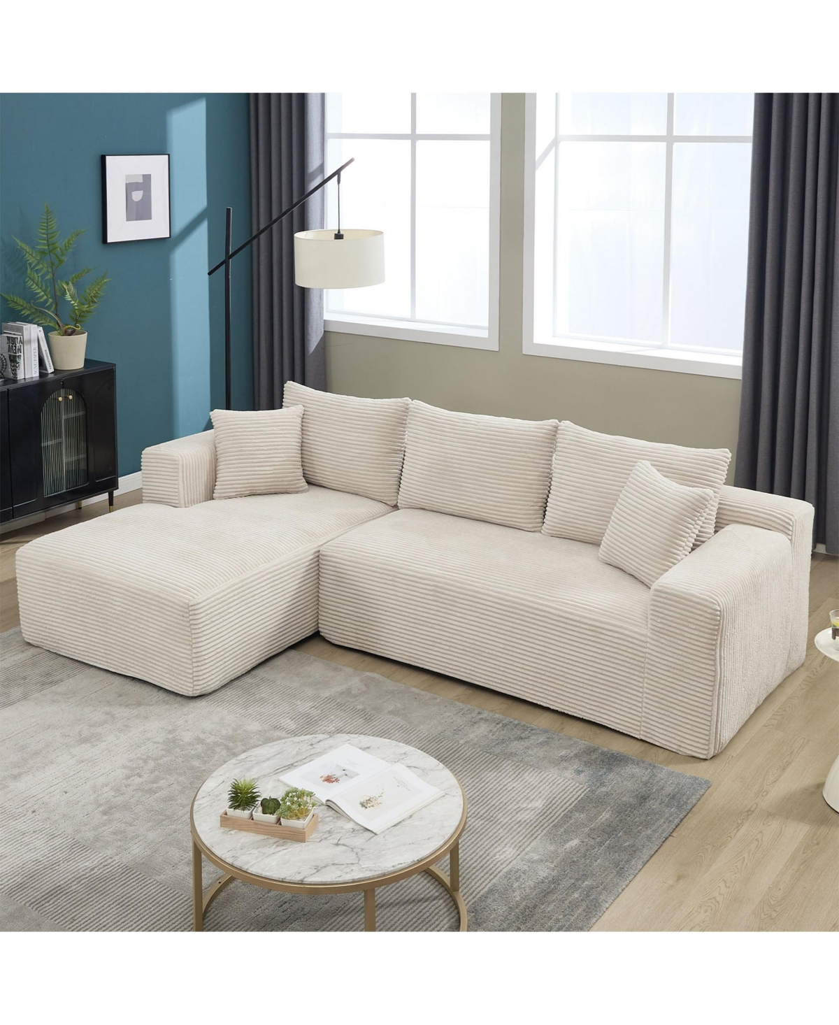 Boyel Living Modular Sectional Sofa Couches L-Shape Couch 3 Seat Memory Foam