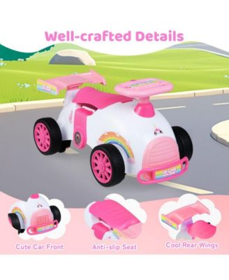 Kids Ride On Sliding Car with Music and Storage