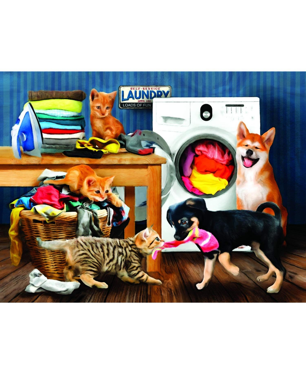 SunsOut Laundry Room Laughs 300 piece Jigsaw Puzzle for Adults