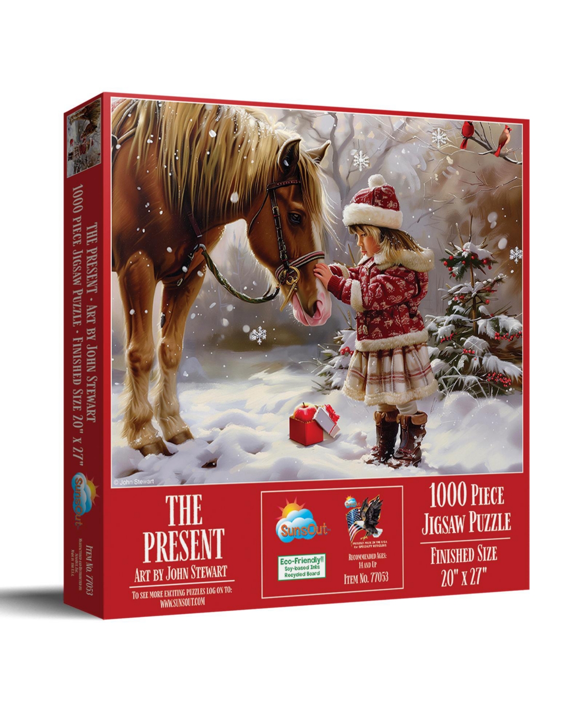 SunsOut The Present 1000 piece Jigsaw Puzzle for Adults Christmas