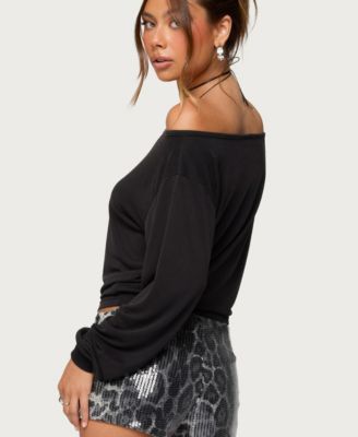 Women's Nannie Off Shoulder Oversized Top