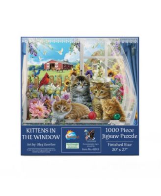 Kittens in the Window 1000 piece Jigsaw Puzzle for Adults