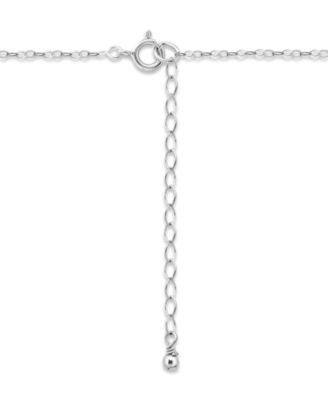 Cubic Zirconia V-Casting Pendant Necklace, Macy's Exclusive