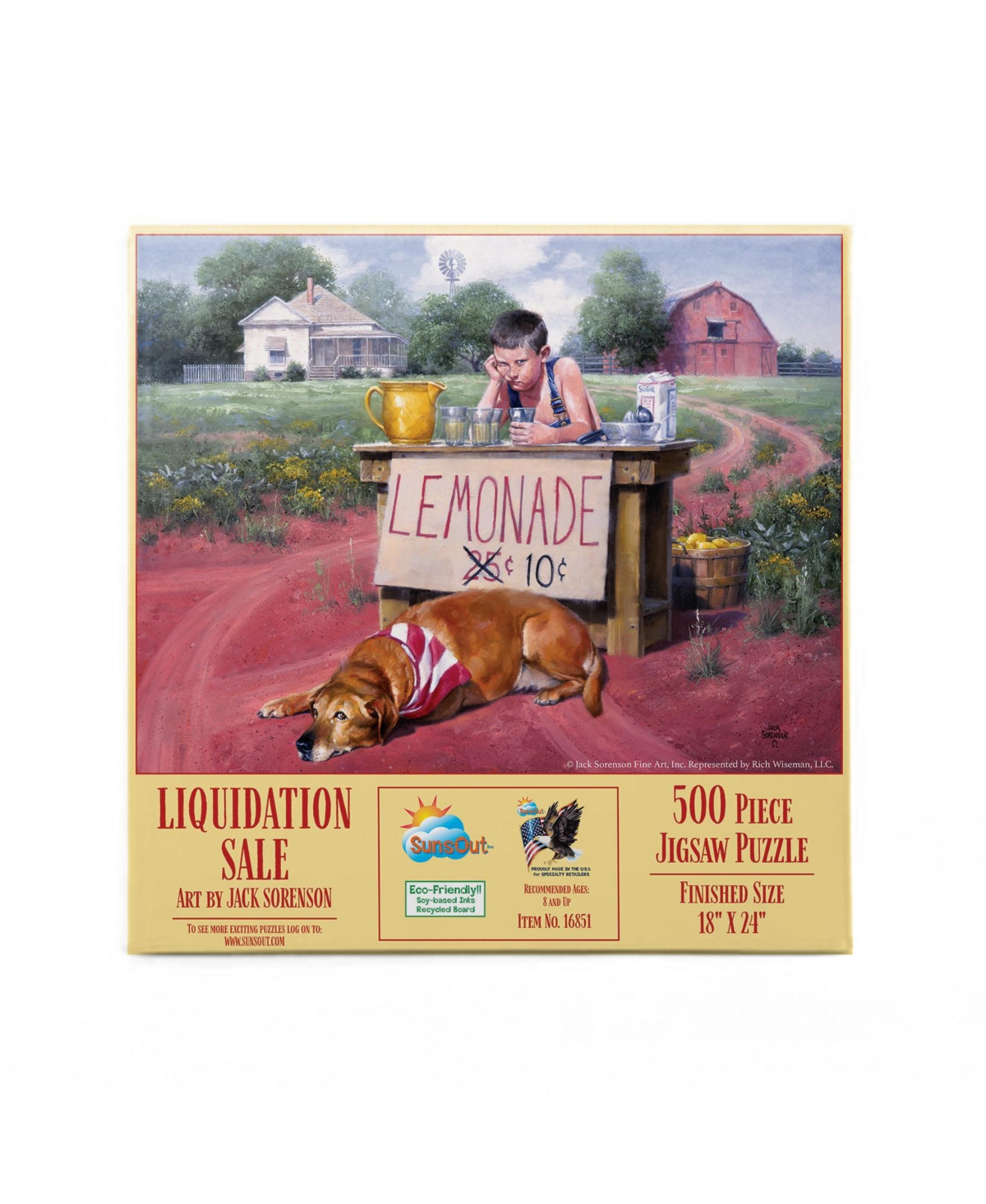 Liquidation Sale Lemonade Stand 500 piece Jigsaw Puzzle for Adults