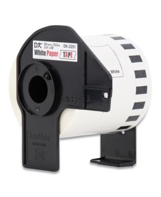 DK225124PK 2.44 in. x 50 ft. Continuous Paper Label Tape - White (24/Pack