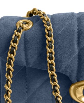 Quilted Tabby Medium Suede Shoulder Bag 26