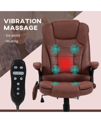 6 Point Vibrating Massage Office Chair with Lumbar Heat