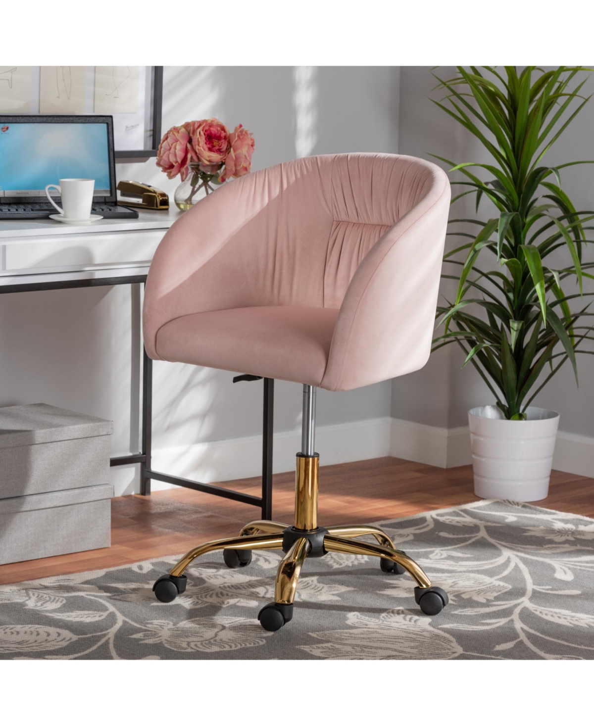 Furniture Ravenna 24.5" Metal Contemporary Office Chair