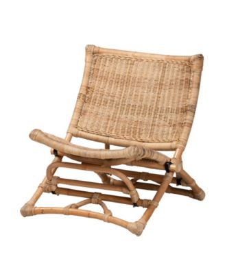 Herrara 27.6" Rattan Bohemian Foldable Lounge Chair