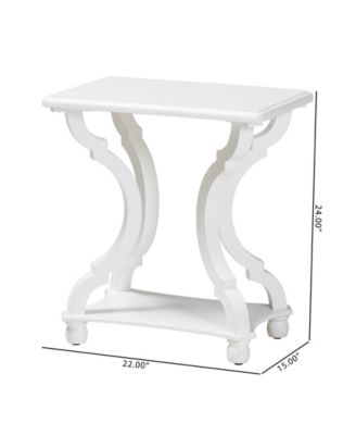 Boxton Studio Cianna 22" Wood Traditional End Table