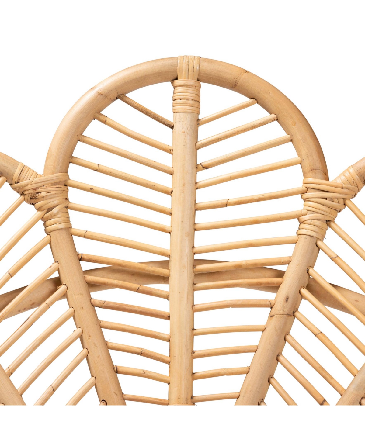 Furniture Garan 37.8" Rattan Bohemian Accent Chair