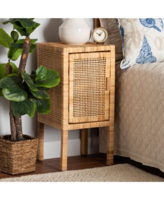Vivan 13" Rattan Bohemian Nightstand