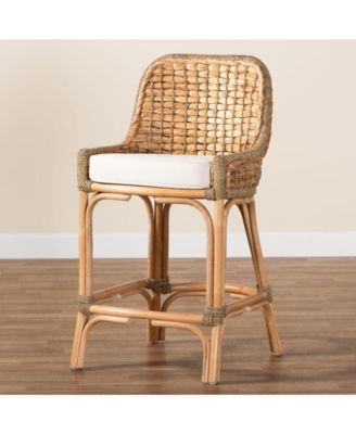 Kyle 24" Rattan Bohemian Dining Chair with Cushion