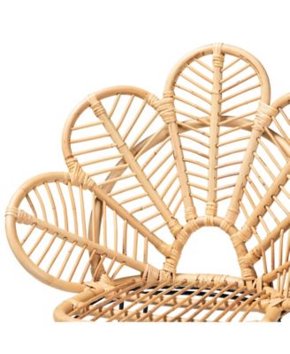 Garan 19.5" Rattan Bohemian Counter Stool