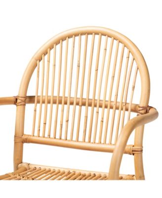 Tugera 22.5" Rattan Bohemian Counter Stool