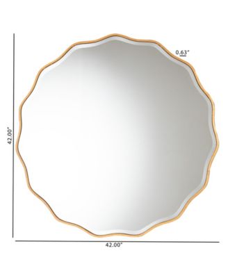 Boxton Studio Weston 42" Glass Glam and Luxe Accent Wall Mirror