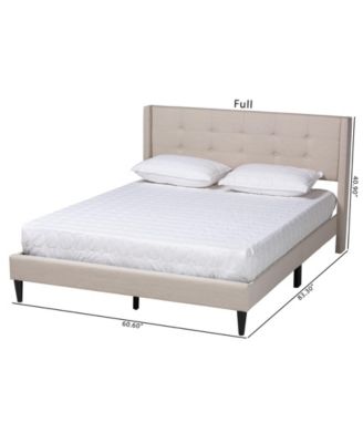 Boxton Studio Casol 88.4" Fabric Mid-Century Queen Platform Bed