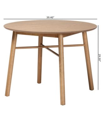 Boxton Studio Denmark 39.4" Wood Mid-Century Dining Table